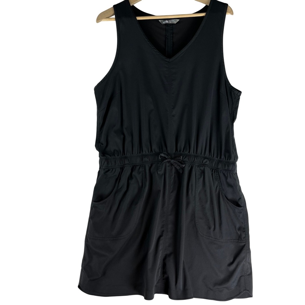 The North Face Aphrodite Dress Womens XL Black Sleeveless Stretch Travel Pockets